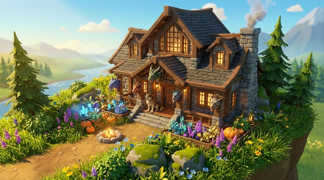 Mansion built on the plot